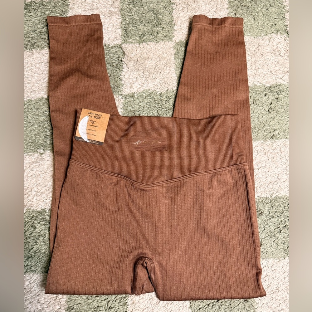 PINK Victoria's Secret Brown Ribbed Leggings